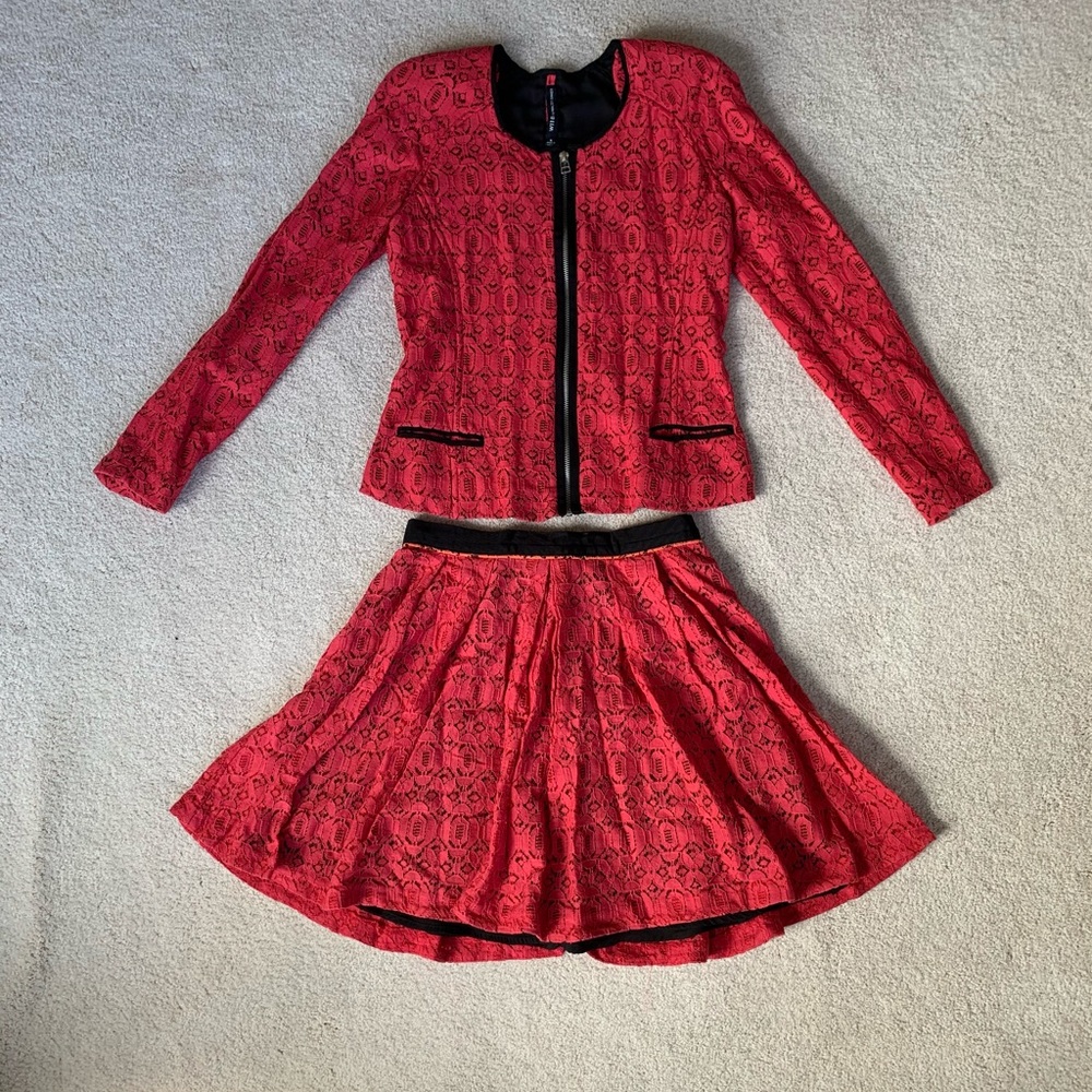 Walter baker vintage-style lace suit, S